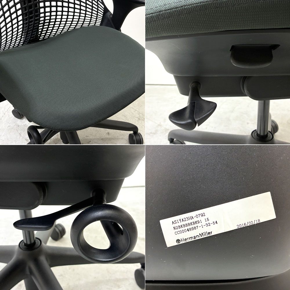 ハーマンミラー Herman Miller セイルチェア SAYL Chair デスクチェア 旧モデル イヴ・ベアール ブラック 2016年製 モダンデザイン ●
