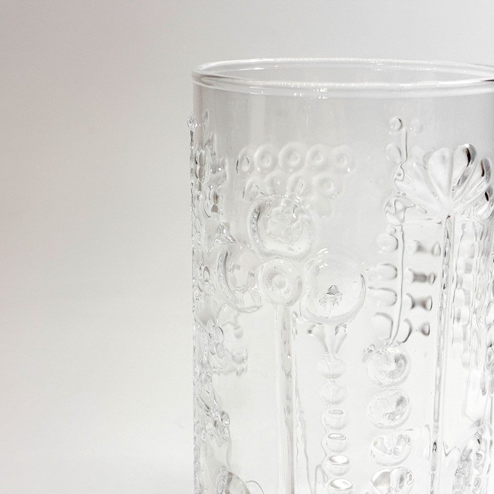 イッタラ iittala フローラ Flora タンブラー クリア プレスガラス オイバ・トイッカ 北欧食器 フィンランド ★