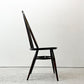 アーコール Ercol クエーカーチェア ダイニングチェア ハイバック オールドコロニアル ブラウン エルム材 × ビーチ材 UKビンテージ 英国家具 ●