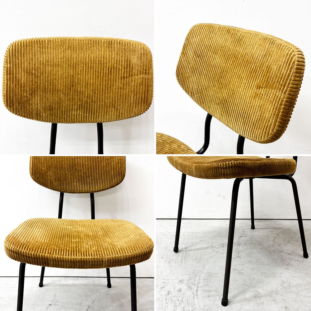 トラックファニチャー TRUCK FURNITURE スット ダイニングチェア SUTTO DINING CHAIR 張地 コーデュロイ×スチールフレーム インダストリアル 定価￥64,460- B ●