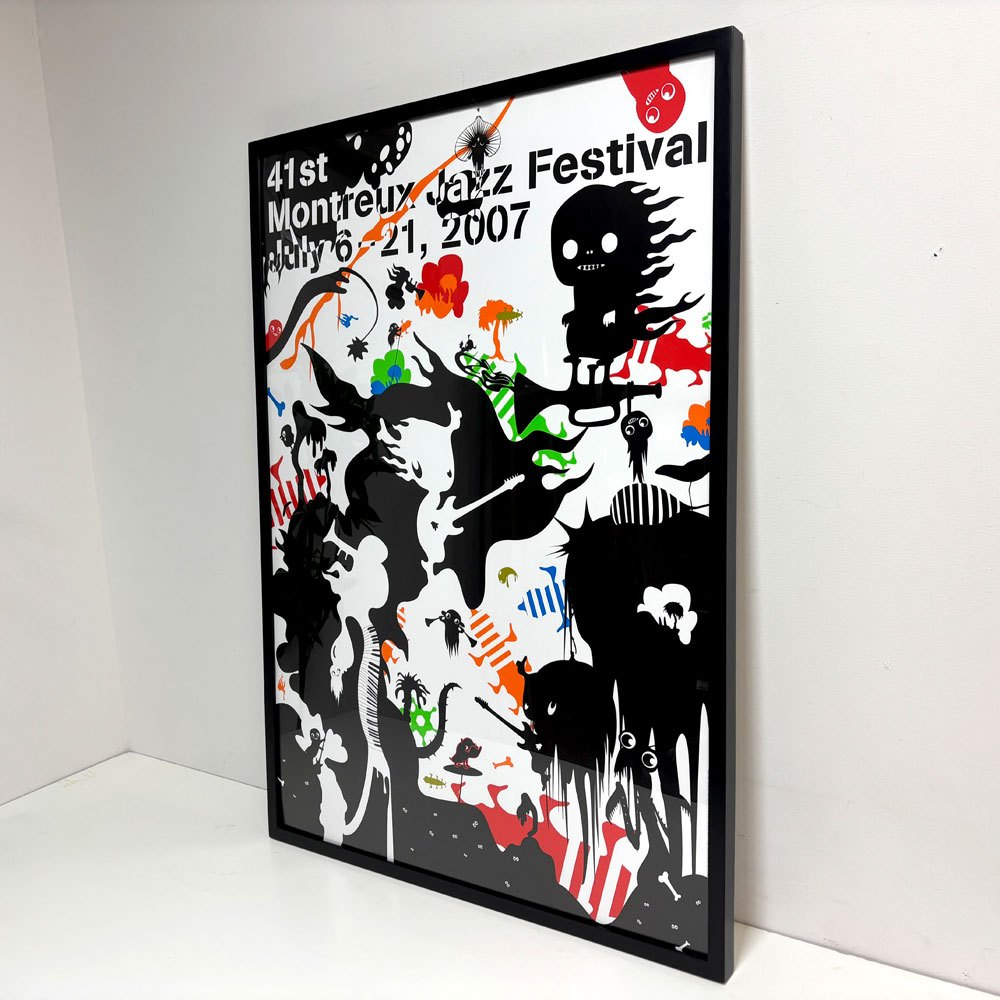 カトリン・オリン Katrín Ólina "Montreux Jazz Festival 2007" ポスター 第41回モントルー・ジャズ・フェスティバル 額装品 ●