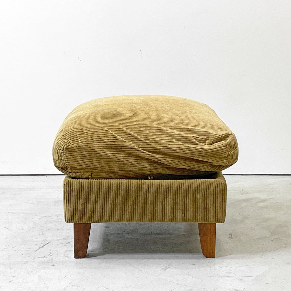 トラックファニチャー TRUCK FURNITURE FKソファ FK SOFA オットマン F-21 コーデュロイ フェザークッション ウォールナット材 ●