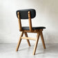 ドアーズリビングプロダクツ DOORS LIVING PRODUCTS ボシー BOTHY Mountain Leg Chair ダイニングチェア PVCレザー オーク無垢材 コンパスレッグ A ★