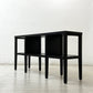 クレイト＆バレル Crate&Barrel バロネット Baronet コンソールシェルフ 収納棚 W152.5cm USA 米国 モダンデザイン ●
