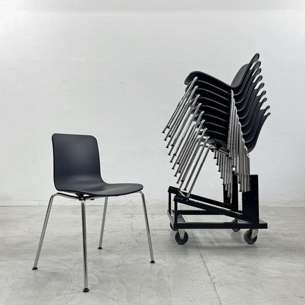 ヴィトラ vitra ハル HAL ハルチューブ スタッカブル ブラック 16脚セット スタッキングチェア ジャスパー モリソン デザイン 1脚定価約47,300円 〓