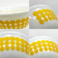 オールドパイレックス OLD PYREX ニュードット ミキシングボウル Φ18.5cm ホワイト イエロー 耐熱ミルクガラス USビンテージ ●
