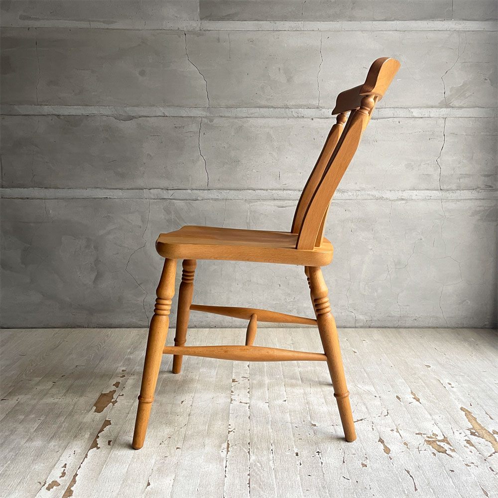 ペニーワイズ THE PENNY WISE スラットバックチェア ダイニングチェア ブナ無垢材 英国カントリースタイル 定価￥49,500- A ♪