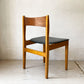 ネイサン ファニチャー Nathan Furniture イギリス ビンテージ UK Vintage ダイニングチェア チークプライッド×ビーチ材 PVCレザーシート B★