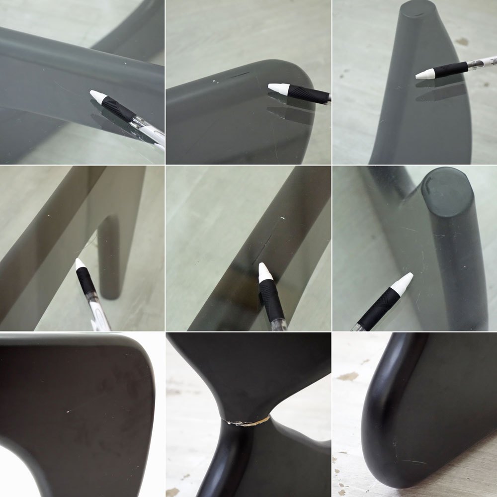 イサムノグチ Isamu Noguchi コーヒーテーブル Coffee Table ガラス天板厚20mm リプロダクト品 デザイナーズ家具 名作 ●