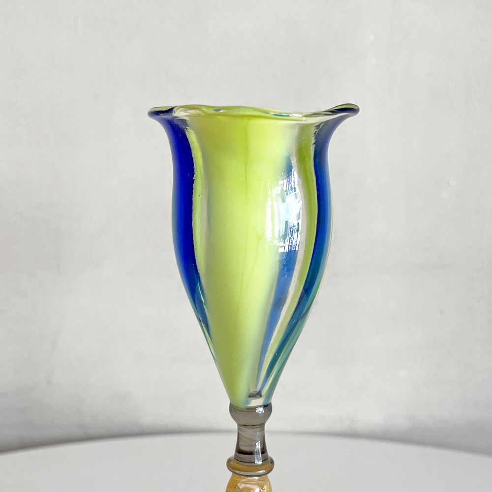 ベネチアングラス Venetian glass シャンパングラス ワイングラス 金彩 ムラーノ イタリア ■