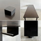 かなでもの KANADEMONO ザ・テーブル THE TABLE Black Steel デスク W240×D70cm ラバーウッド ブラックブラウン スクエアレッグ 配線孔＆ティッシュボックストレイ付 合計定価￥138,500- 〓