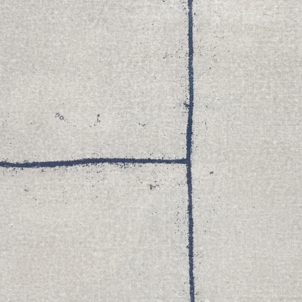 黒木周 shu kuroki クロスグラフ Blue Line and Dot 2001年 スクリーンサイズ 62×27cm 3/12 布版リトグラフ 額装品 版画 現代作家 ●