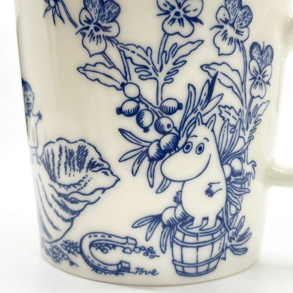 アラビア ARABIA ムーミンマグ MOOMIN シーブリーズ Sea breeze アラビア150周年記念 2023年 フィンランド 北欧食器 箱付き ●
