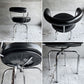 カッシーナ Cassina フォートゥイユ トゥルナン スウィベルチェア 7 FAUTEUIL TOURNANT LC7 レザー 本革 ブラック シャルロット・ペリアン イ・マエストリ・コレクション MoMA ♪