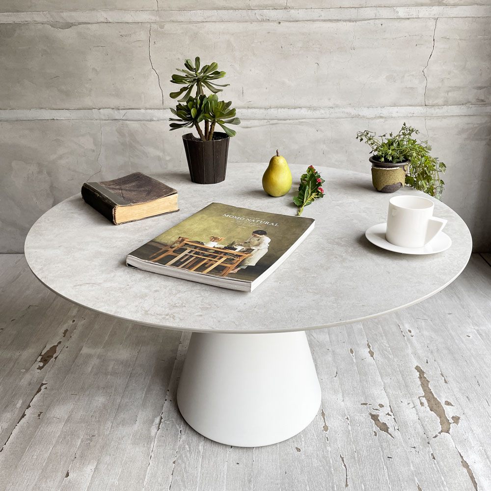 ボーコンセプト BoConcept マドリード Madrid コーヒーテーブル ラウンドテーブル アッシュセラミック天板 デンマーク 定価￥227000-♪