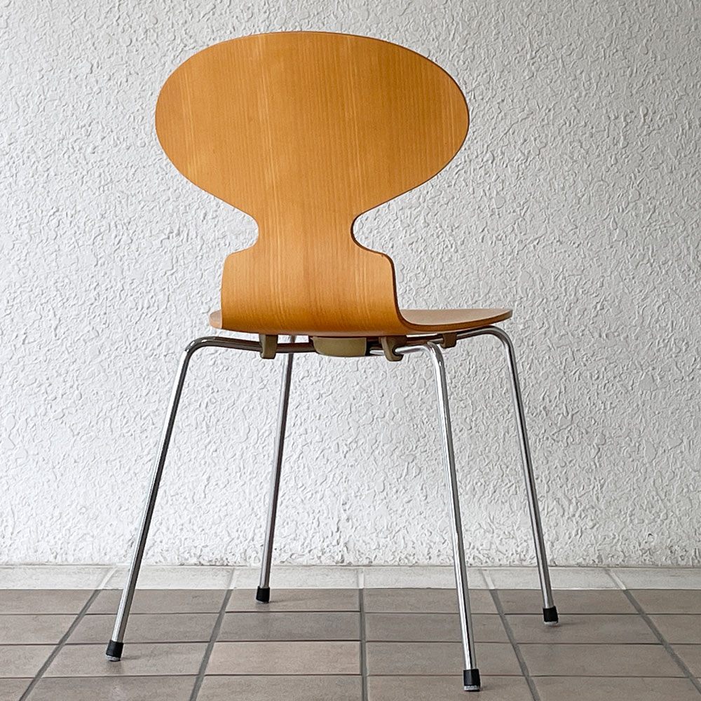 フリッツハンセン Fritz Hansen アントチェア 4本脚 ナチュラルビーチ ラッカー アルネ・ヤコブセン 北欧家具 F ◇