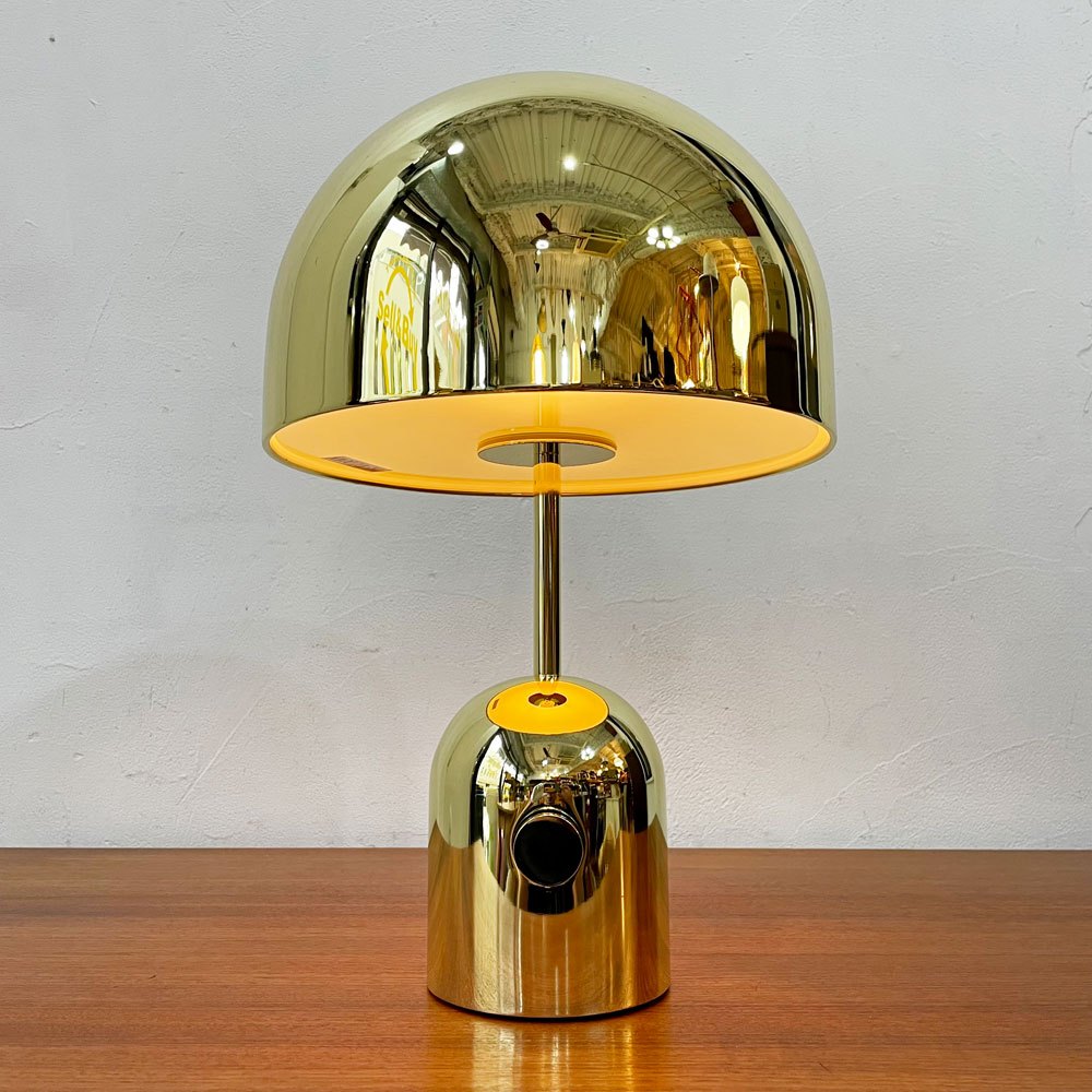 トムディクソン Tom Dixon ベル テーブルライト BELL TABLE LAMP ブラス ゴールド 無段階調光式 箱付き 定価￥143,000- ★