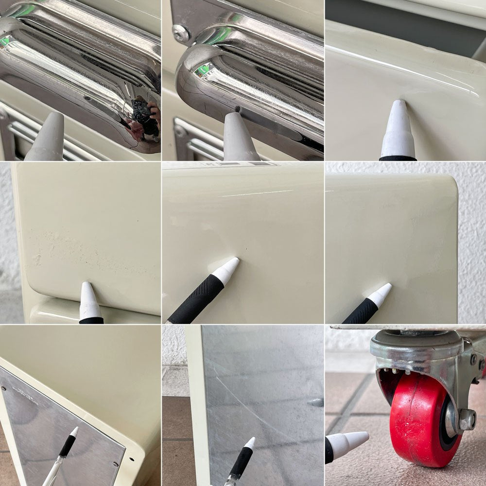 ダルトン DULTON 10 ドロワーズチェスト Drawers Chest with Castor キャビネット アイボリー キャスター付き 廃番 ◇