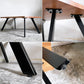 かなでもの KANADEMONO THE LOW TABLE ラバーウッド ブラウン × Black Steel LowTube 幅90cm ■