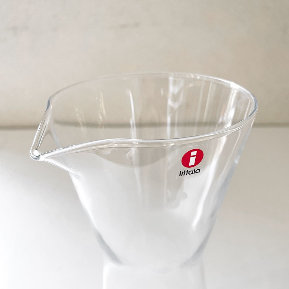 イッタラ iittala カルティオ Kartio カラフェ ガラスピッチャー クリア 950mm 箱付 カイ・フランク Kaj Franck フィンランド 定価￥17,600- ◎