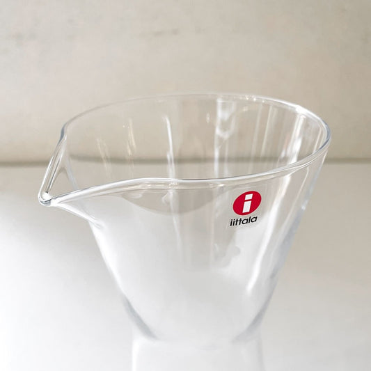 イッタラ iittala カルティオ Kartio カラフェ ガラスピッチャー クリア 950mm 箱付 カイ・フランク Kaj Franck フィンランド 定価￥17,600- ◎