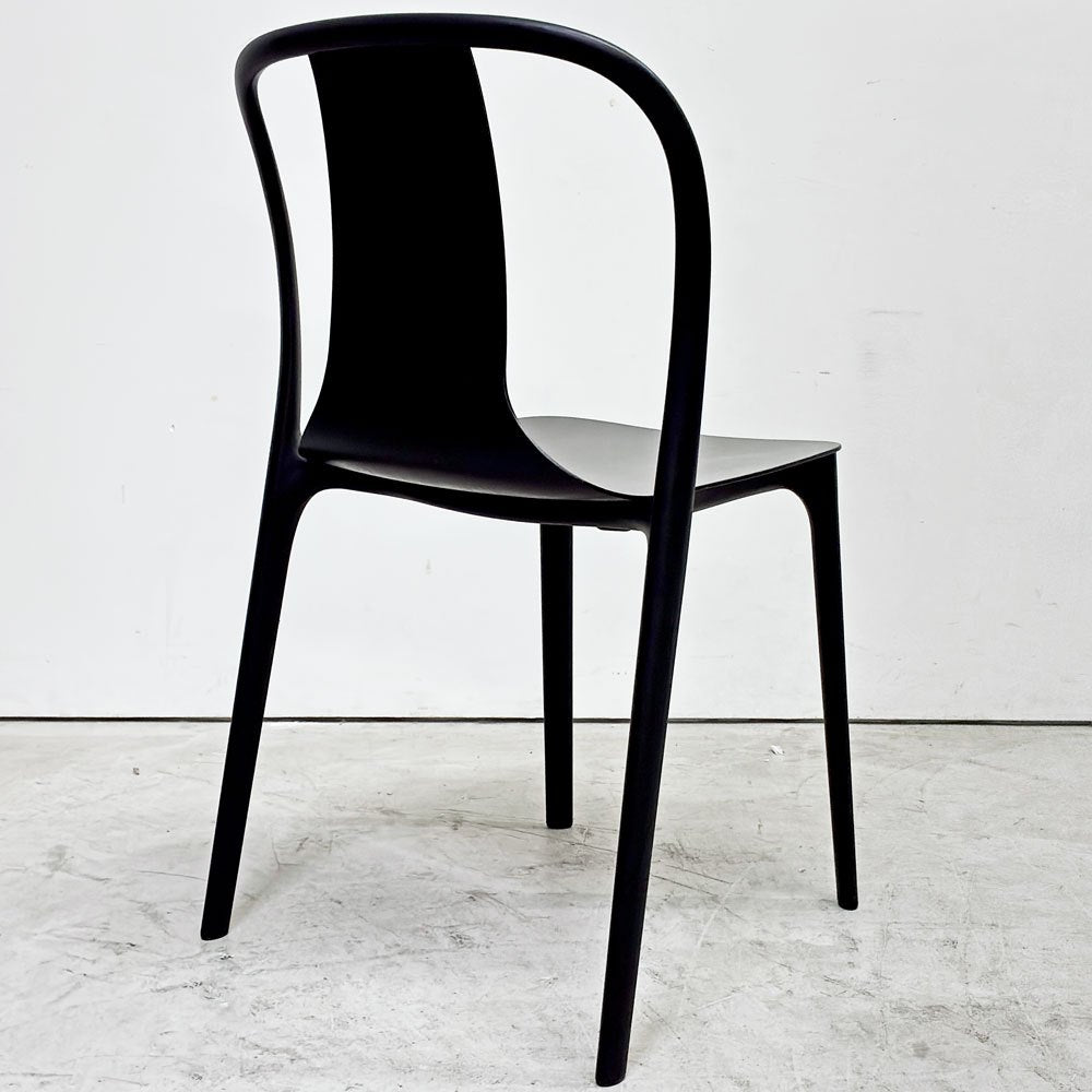 ヴィトラ Vitra ベルヴィルチェア Belleville Chair アームレスチェア ダイニングチェア スタッキングチェア アッシュ材 ブラック ロナン & エルワン・ブルレック A ●