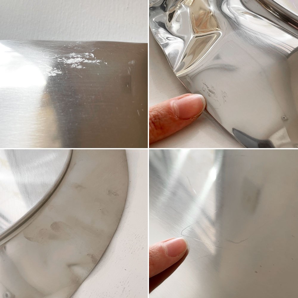 アレッシィ ALESSI フォワ Foix ラウンドトレイ Φ44cm ステンレス製 リュイス・クロテート Lluis Clotet イタリア 参考価格￥22,535- ◎