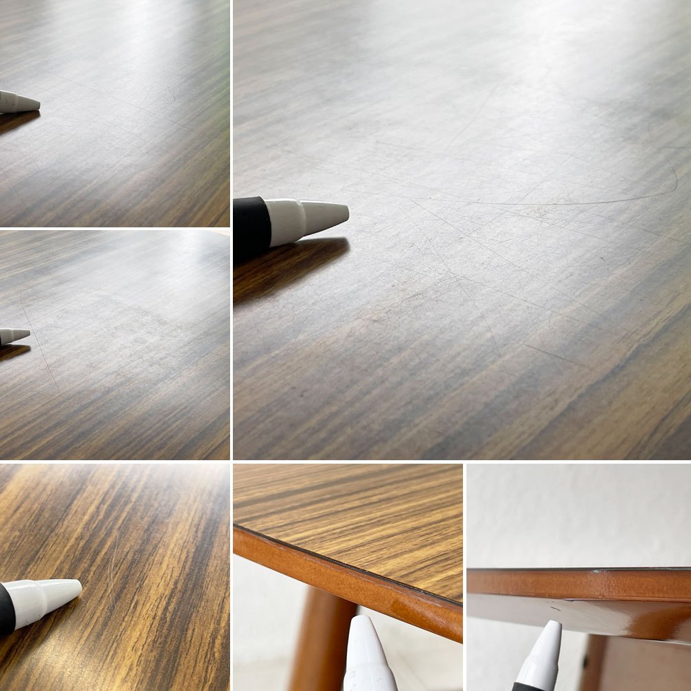 カリモク60+ ロクマルプラス Dテーブル ダイニングテーブル W100cm メラミン天板 デコラトップ ミッドセンチュリーデザイン ◇