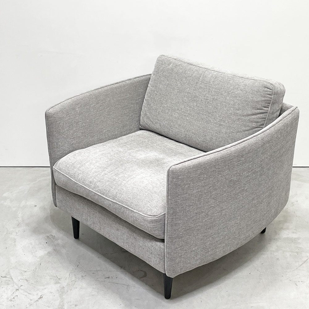 ボーコンセプト BoConcept リール LILLE 1Pソファ グレー ファブリック 北欧家具 モダンデザイン デンマーク アンダース・ノルガード 廃番 ●