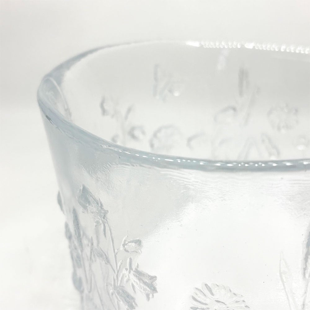 コスタボダ KOSTA BODA ウラ ULLA ガラスボウル 花柄 ガラスボウル W20cm Kjell Engman 北欧食器 スウェーデン ●