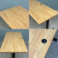 かなでもの KANADEMONO ザ・テーブル THE TABLE デスク W140xD62cm ラバーウッド Iライン脚 配線孔付き ◎