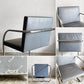 ノル ノール Knoll ブルーノ brno アームチェア チューブラー 合皮レザー グレー系カラー ミースファンデルローエ カンチレバー ■