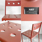 ヘイ HAY バルコニーチェア BALCONY CHAIR 屋外用 ダイニングチェア アームレス スタッキング スチール アイアンレッド 北欧デンマーク 定価￥44,000- A ■