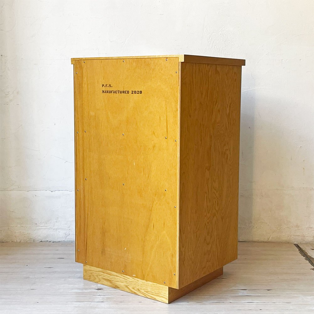パシフィックファニチャーサービス PACIFIC FURNITURE SERVICE デペンデントハウス ナイトテーブル DH NIGHT TABLE キャビネット オーク材 定価82,500円 ★