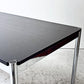 USMモジュラーファニチャー USM Haller USMハラーテーブル ワーキングデスク ダイニングテーブル オーク材 ブラック W150cm 高さ調整リング付き スイス ●