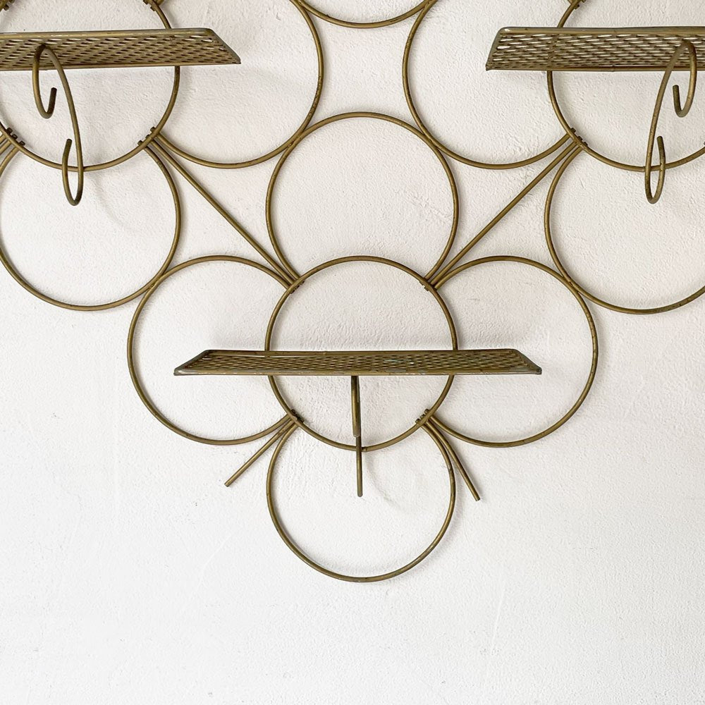 ミッドセンチュリー デザイン Mid Century Desing ビンテージ ワイヤー メタル ウォールシェルフ アトミックデザイン  Wire Metal wall shelf ★