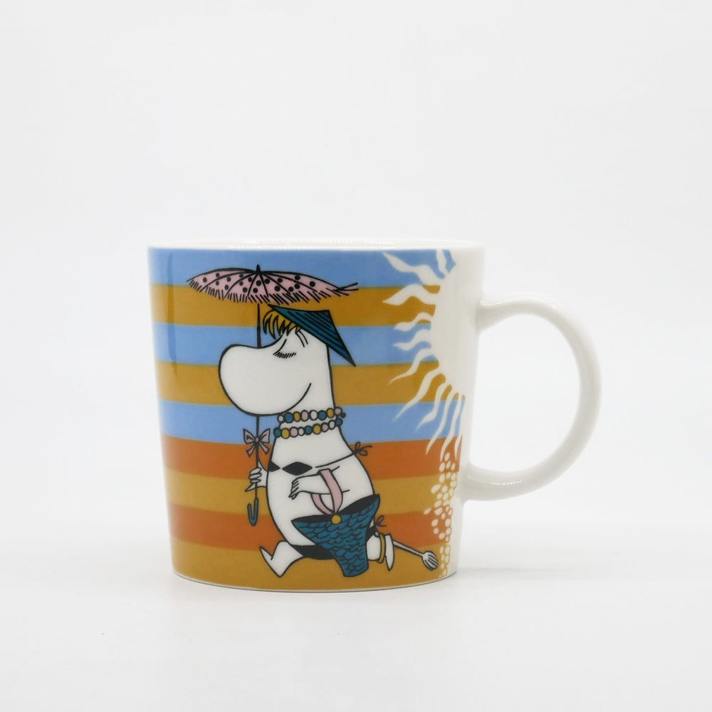 アラビア ARABIA ムーミンマグ MOOMIN オンザビーチ 2008年 夏限定 フィンランド 北欧食器 箱付き ●
