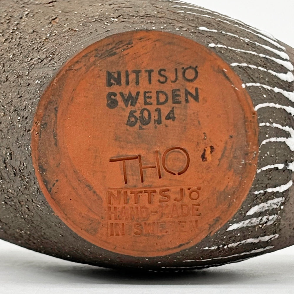ニトア Nittsjo バード フラワーベース 花器 トーマス・ヘルストロム Thomas Hellstrom スウェーデン ビンテージ ●