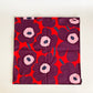 マリメッコ Marimekko ピエニウニッコ Pieni Unikko クッションカバー レッドべース ダークパープル マイヤ・イソラ 廃番カラー 50×50cm 北欧 ■