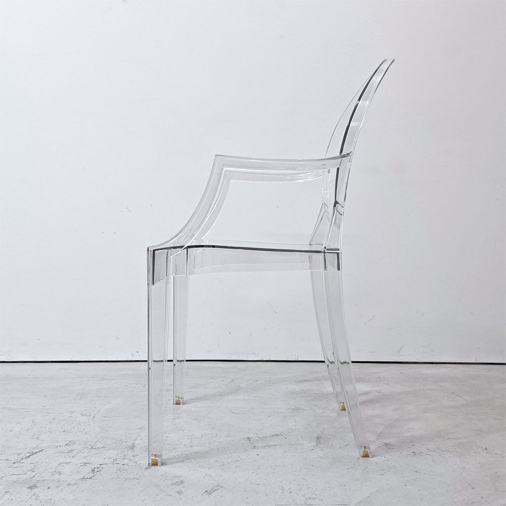 カルテル Kartell ルイゴースト LouisGhost アームチェア クリスタル スタッキング フィリップ・スタルク Philippe Starck イタリア ●