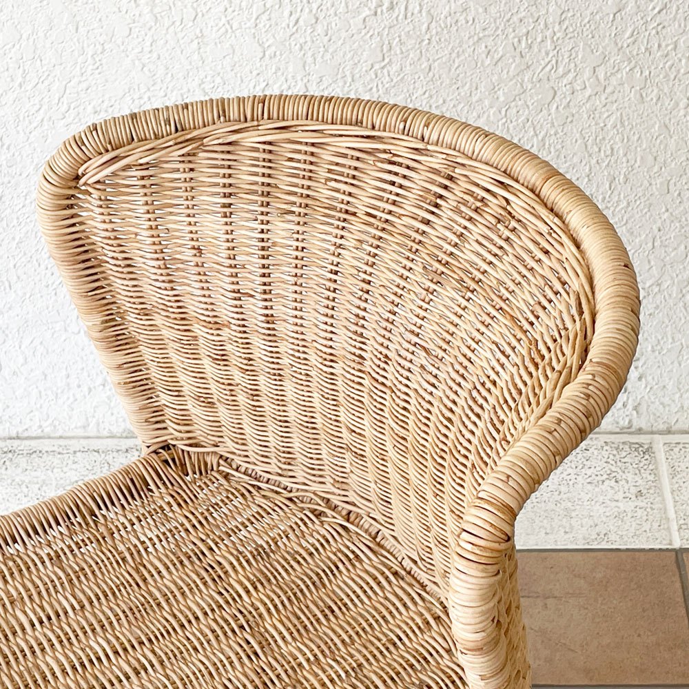 シボネ CIBONE サンタルチアチェア SANTA LUCIA CHAIR ラタン×スチールパイプ バウハウス Bauhaus ハーバート・ヒルヒエ Herbert Hirche ドイツ ◇