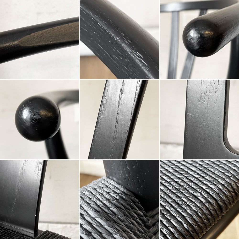 カールハンセン＆サン Carl Hansen & Son CH24 Low Yチェア オーク材 ブラックラッカー×ブラックペーパーコード ハンス・J・ウェグナー デンマーク 北欧家具  定価￥199,100- ◎