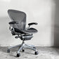 ハーマンミラー Herman Miller アーロンチェア Bサイズ ポスチャーフィット クラシックカーボンメッシュ ポリッシュドアルミベース ビル・スタンフ ＆ ドン・チャドウィック ■