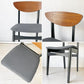 ネイサンファニチャー NATHAN Furniture チークプライウッド ブラックフレーム ダイニングチェア UKビンテージ 北欧スタイル A ★