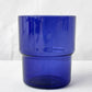 ヌータヤルヴィ Nuutajarvi #1718 スタッキンググラス Sサイズ H7.5cm サーラ・ホペア ブルーパープル ビンテージ 難有り ◇