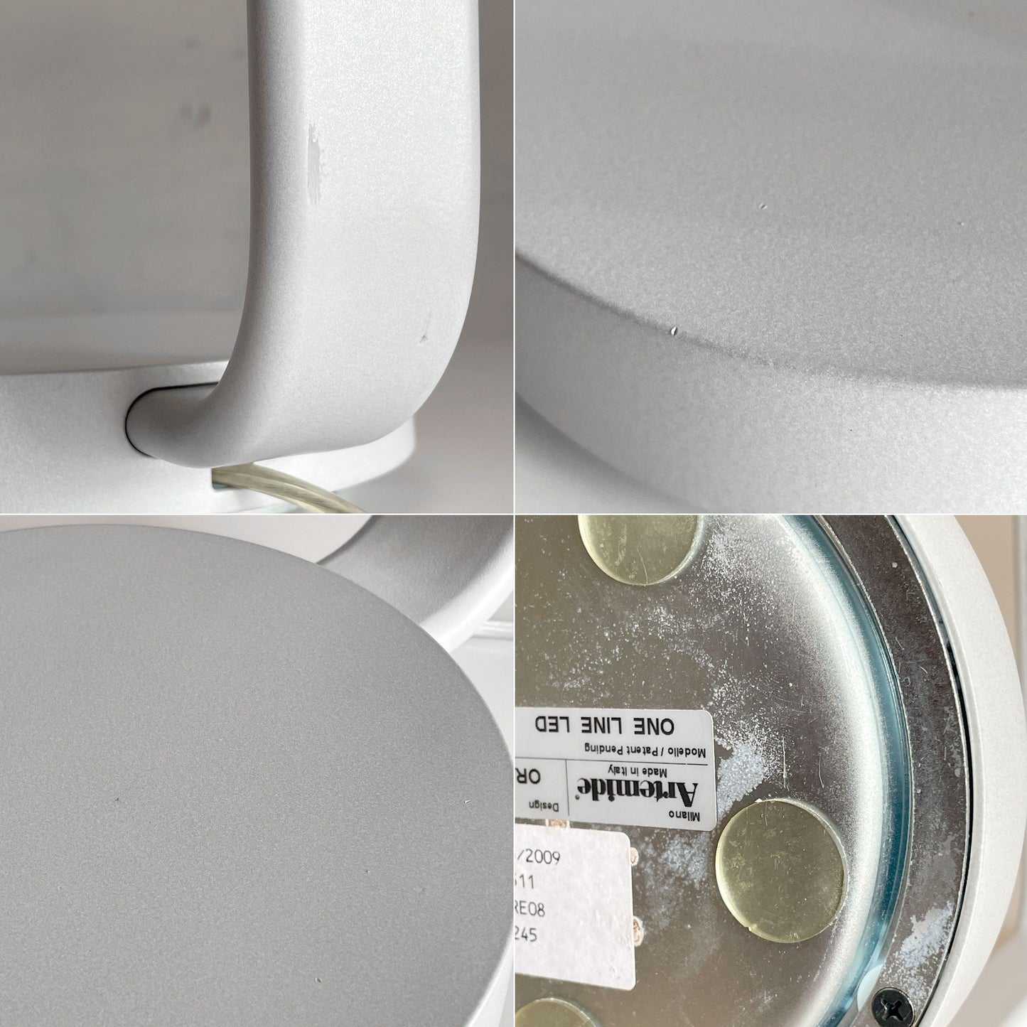 アルテミデ Artemide ワンライン OneLine LED テーブルライト デスクライト 無段調光 ライトグレーオラ・イト Ora Ito 展示品 箱付き ■