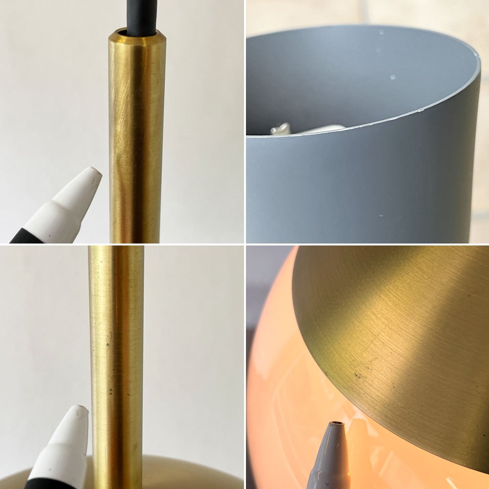 ニューライトポタリー NEW LIGHT POTTERY ソラリス Solaris 200 opal 真鍮 マウスブローガラス ペンダントライト 定価90,200円 ◇