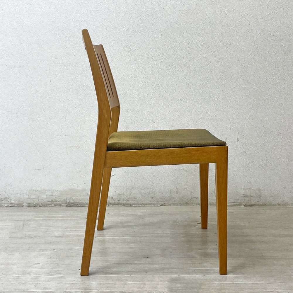 カンディハウス CONDE HOUSE ハナコ HANACO ダイニングチェア 三井緑 シルトーリ WT ブラウン系 ナラ材 定価￥90,200～ B ●