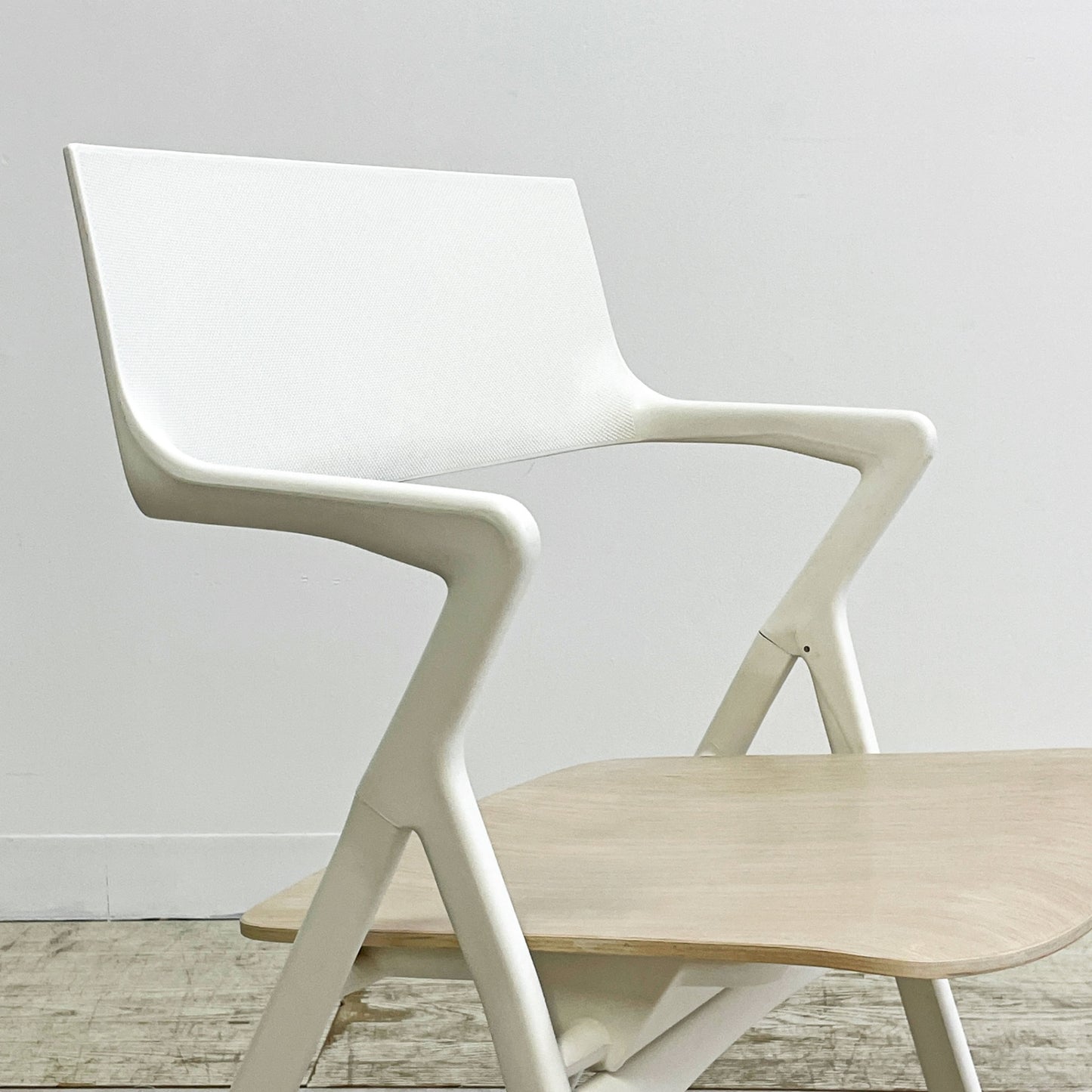 カルテル kartell ドリーチェア Dolly Chair プライウッドシート ホワイトウォッシュ 折りたたみ アントニオ・チッテリオ イタリア 希少廃番 ●