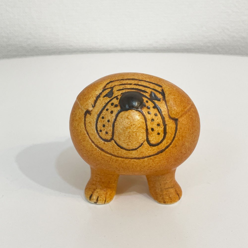 グスタフスベリ KERAMIK STUDION GUSTAVSBERG ケンネルシリーズ KENNEL ブルドッグ ミニ 復刻品 リサ・ラーソン Lisa Larson ◎